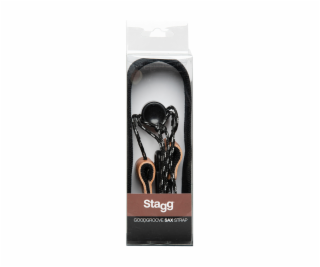 Stagg SAX STRAP4 BK, popruh pro saxofon, černý