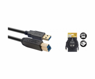 Stagg NCC5U3AU3B, USB kabel/STD A-B 3.0 6m