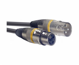 Stagg SMC1 YW, mikrofonní kabel XLR/XLR, 1m