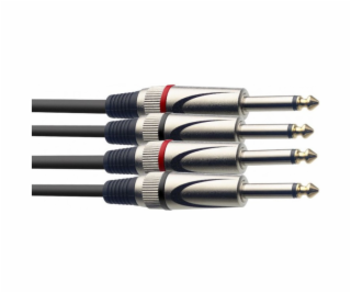 Stagg STC10P, kabel dvojitý 2x JACK/2x JACK, 10m