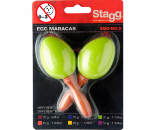 Stagg EGG-MA S/GR, pár vajíček, krátká rukojeť, zelené