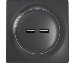 Fibaro FGWU-021-8 socket-outlet 2x USB Black