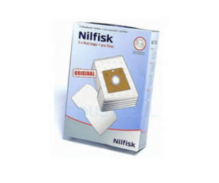 Nilfisk Vacuum Bags GM100 5 pcs + Pre Filter for Bravo