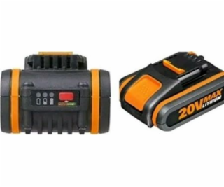 WORX 20V 2.0Ah Rechargeable Battery with Charge Indicator