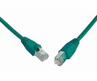 SOLARIX patch kabel CAT5E SFTP PVC 7m zelený snag-proof