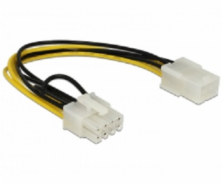 Delock Power Cable PCI Express 6 pin female > 8 pin male