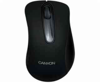 CANYON bezdrátová USB myš s 3 tlacítky, 1200 dpi, cerná