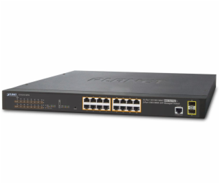 PLANET GS-4210-16P2S PoE switch L2/L4, 16x 1000Base-T, 2x...