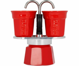 Bialetti Mini Express 2 set Červ. +2 šálky