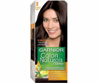 Garnier Color Naturals Farba krémová č. 3 Tmavo hnedá