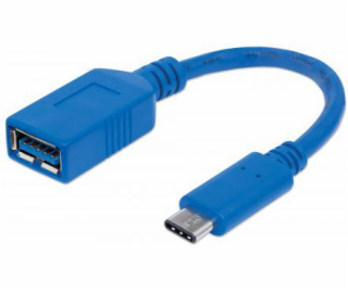 Adaptér USB Manhattan USB-C - USB Niebieski (353540)