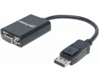 Adaptér AV Manhattan DisplayPort - D-Sub (VGA) czarny (15...