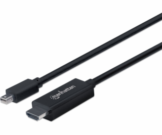 Kábel Manhattan DisplayPort Mini - HDMI 1.8m czarny (153232)