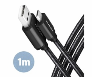 AXAGON BUMM-AM10AB, HQ kabel Micro USB <-> USB-A, 1m, USB...