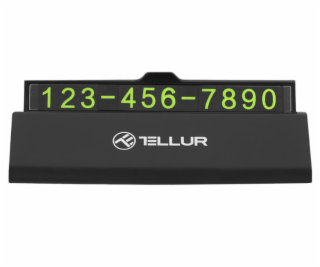 Tellur Temporary car parking telefónu number card black