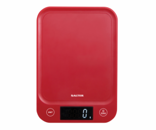 Salter 1067 RDDRA Digital Kitchen Scale, 5kg Capacity red