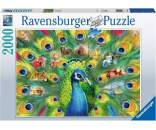 Puzzle Ravensburger 2000 dílků Paví země