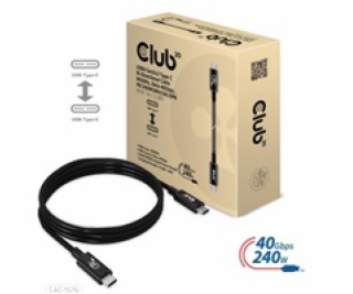 Club3D CAC-1576 USB4 GEN3X2 TYPE-C BI-DIRECTIONAL CABLE 8...