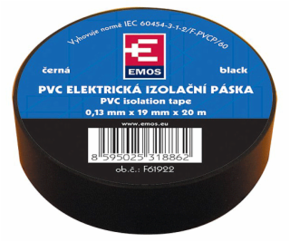 Izolační páska PVC 19/20 černá F61922