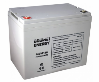 GOOWEI ENERGY 12V 80Ah 6-EVF-80 Pb trakčný záložný akumul...