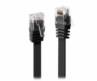 XtendLan Patch kabel Cat 6 UTP 2m - černý plochý