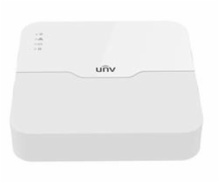 UNIVIEW NVR, 4 PoE (Max 54W) kanálů, H.265, 1x HDD, max 8...