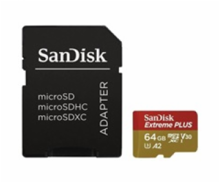 SanDisk micro SDXC karta 64GB Extreme PLUS (200 MB/s Clas...