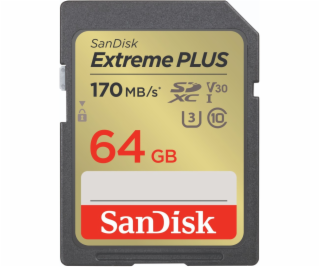 SanDisk SDXC karta 64GB Extreme PLUS (200 MB/s Class 10, ...