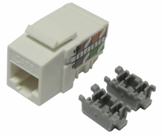 XtendLan Keystone jack RJ45 narážecí, Cat 6, UTP, bílý, 9...