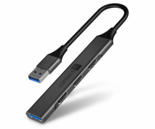 CONNECT IT USB-A hub, (1xUSB-A 3.0, 3xUSB-A 2.0), externí...