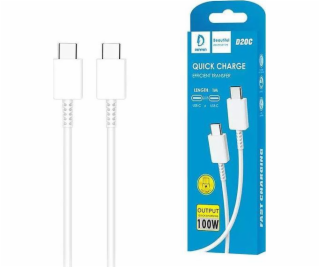 DENMEN D20C USB cable USB-C - USB-C PD Power Delivery 3 6...