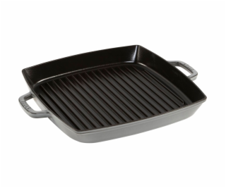 Staub grill pan induction squared 33cm Graphite Grey