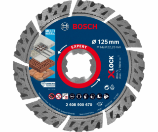 Bosch EXPERT X-LOCK Multi Material 125 x 22,23 x 2,4 x 12