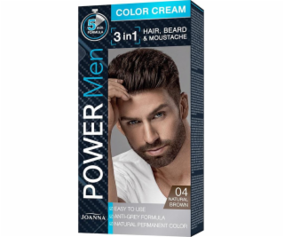 Joanna Power Men farba 3v1 č. 04 Natural Brown 100g