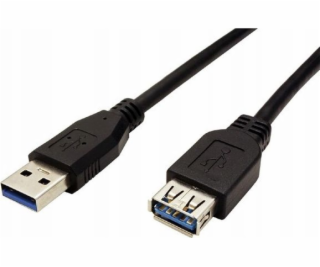 Kábel USB LAMA PLUS USB-A - USB-A 1.8 m Czarny