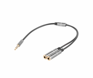 Kabel Genesis Jack 3.5mm - Jack 3.5mm x2 0.2m srebrny (NK...