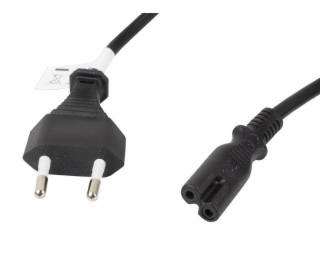 Kabel zasilający Lanberg CEE 7/16, Euro - C7 3m czarny