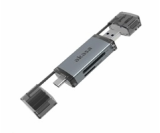 AKASA čtečka karet AK-CR-12, externí, 2-In-1 USB 3.2