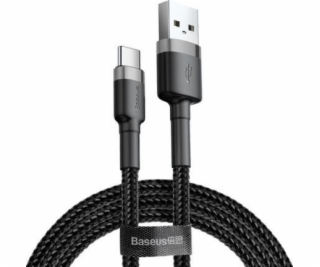 Baseus Cafule kábel USB-C 3A 0,5 m (šedo-čierny)