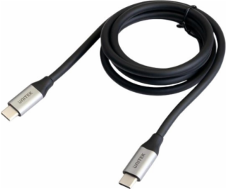 USB Unitek USB-C na USB-C kábel strieborný (C14091ABK)