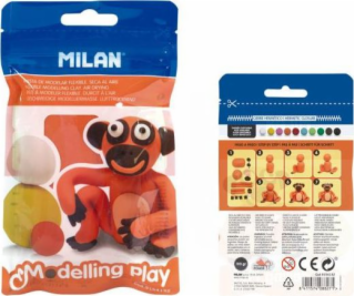 Milan Modelina Air-Dry 100g pomaranč 9154132 MILAN