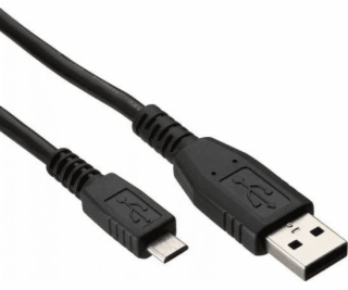 Kábel USB Logo USB-A - microUSB 1 m Czarny