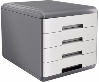 Arda organizer MyDesk szaro-biały 4 szuflady (18P4PB)