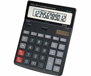 VECTOR CALCULATOR  OFFICE KAV DK-206 BLK  BLACK