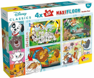 LISCIANI DISNEY OBOJSTRANNÝ MAXI PODLAHOVÝ PUZZZEL 4X48 EL.