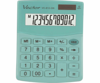 VECTOR CALCULATOR OFFICE KAV VC-812 GN GREEN