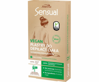 Joanna Sensual prúžky na depiláciu tela vegan prírodný ra...