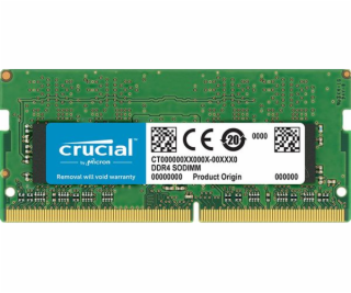 CRUCIAL 8GB/DDR4 SO-DIMM/2400MHz/CL17/1.2V/Single