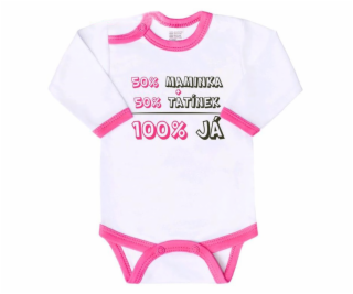 Body s potiskem New Baby 50% MAMINKA + 50% TATÍNEK - 100%...