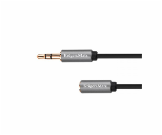 Kabel Kruger&Matz Jack 3.5mm - Jack 3.5mm 1m srebrny (KM1...